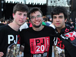 Nathan Piccoli, Paulo Ricardo Scapin e Douglas Duarte