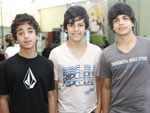 Miguel Moser, Andr Borba e Lucas Souza