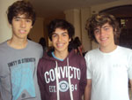 Rodrigo Leite, Nicolas Chiaramonte e Arthur Veiga