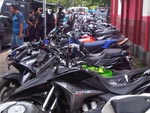 Motos apreendidas, usadas para tele-entrega de drogas.