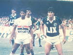 Tite (D) jogava no Guarani e perdeu os dois ttulos. Em 1986, para o So Paulo. Em 1987, para o Sport.