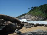 Belo dia de sol na praia de Estaleirinho