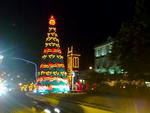 Neusimar Colpo enviou uma foto da decorao natalina no centro de Santa Maria