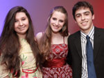 Carolina Dupke, Giovana Rodrigues e Mathias Menezes