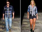 A TNG, ltimo desfile do 2 dia, teve a presena dos atores globais Carolina Dieckmann e Marcelo Serrado 