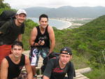 As fotos so de uma trilha e acampamento Lagoinha do Leste . Foto do caminho com: Fabiano em cima na direita, Felipe e Cleber 