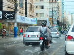 Chuva alaga principais ruas da cidade de Balnerio Cambori