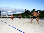 Beach Tennis, nova modalidade de esporte, praticado na Praia de Jurer, em Florianpolis