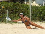 Beach Tennis, nova modalidade de esporte, praticado na Praia de Jurer, em Florianpolis