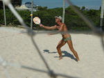 Beach Tennis, nova modalidade de esporte, praticado na Praia de Jurer, em Florianpolis