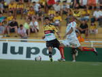 Foto do jogo entre Cricima e Brusque, vlido pelo Campeonato Catarinense
