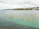 2 lugar: Praia Bondi, em New South Wales, estado de Sidney = 1,376 competidores no mar ao mesmo tempo    