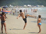 Praia de Palmas na manh desta tera-feira.