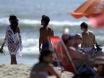 Com o feriado de carnaval muitos procuraram a praia 