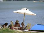 Praia de Cacup no feriado de Carnaval