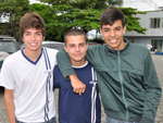 Gustavo Bromer, Nicolas Wolff e Lucas Ribeiro