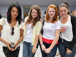 Evelin Gabriela, Brbara Vieira, Laura Luiza Rech e Ana Carolina Gonalves