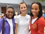 Jssica Barbosa, Alessandra da Silva e Tamires Rosa