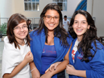 Gabrielle Santos, Giovanna Pavan e Francine Vieira