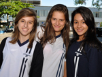 Monique Pauli, Veronica Coelho e Beatriz Souza