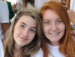 Myllena Miranda e Maria Eduarda Martinelli