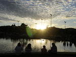 Dia de sol no Parque Ramiro Ruediger