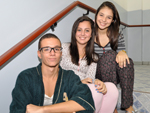 Matheus Lucas, Taylana Ramos e Maria Luiza da Cunha