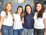 Mariana Schmidt, Mait Dias, Vitoria Portella e Gabriela Alves