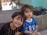 Estes so os meus filho Gustavo (Figueira) e Arthur (Avai). Desde j a competio e grande em casa. Daiana