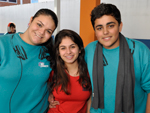 Karoline Lobo, Gabriela Marquis e Gustavo Michels