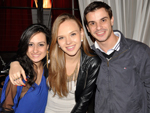 Aline Amorim, Luna Ester Lorenci e Guilherme Besen