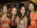 Rafaela Carolo, Patrini Raimundo, Bruna Nunes e Rafaela Ribeiro