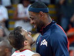 LeBron James, astro do basquete americano, patamares acima do tunisiano Marouan Kechrid