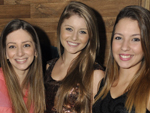 Sarah Barbosa, Jessica Franzone e Brunna Franzone