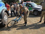 Polcia encontra bicicleta usada por assaltantes