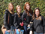 Beatriz Oliveira, Daniela Klafke, Julia Ludvig e Ana Luiza Candido no Bom Jesus