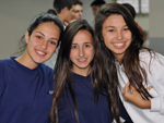 Leticia Mendes, Daiani Campos e Gabriela Furtado