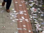 Ambiental de rua nas eleies no bairro Joo Paulo, em Floripa.