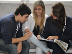 Pedro Bagattini, Camila Machado e Carla Pieri