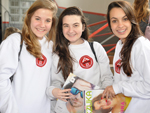 Vanessa Hlebczuk, Luiza Jacoleus e Lara Pacheco