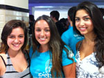 Gabriela Solto, Ana Laura Rotta e Lygia Cerski adoraram os lanches do Mc Donald's