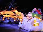 Domingo: Blumenau tem primeiro desfile do Magia de Natal do ano. Pblico de  12 mil pessoas se encantou com a atraes na Rua Alberto Stein