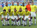 Time de Brasil posa para foto antes do confronto com o Japo