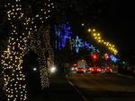 Luzes de natal na Avenida Beira-Mar