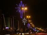 Iluminao de natal na Av. Beira-Mar Norte em Floripa