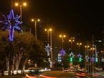 Iluminao de natal na Av. Beira-Mar Norte em Floripa