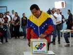 Chvez nas eleies parlamentares de 2010 em que o partido do governo (Partido Socialista Unido da Venezuela) obteve maioria das cadeiras.