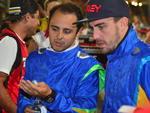 Desafio internacional das estrelas de kart rene pilotos da Frmula 1 e artistas famosos no autdromo do parque Beto Carrero.