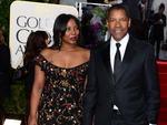 Denzel Washington e Olivia Washington na 70 edio do Globo de Ouro