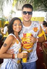 Show do cantor Latino no Skol Folia, em Florianpolis 